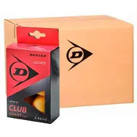 Dunlop 40+ Club Champ Ping Pong Balls Box Transparant 288 x 6 Balls