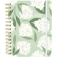 Graphique De France - Green Floral ringband agenda 2025-2026 - 18 maanden S