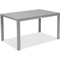 Garden Point Verona aluminium polywood tuintafel lichtgrijs