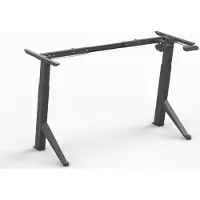 Worktrainer - Y-Desk Zit sta bureau Elektrisch Frame - Hoogte 70 cm - 115 cm - Breedte 110 cm - 160 cm - In hoogte verstelbaar Bureau Onderstel - Zwart - Memory display