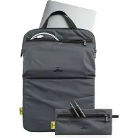 Nomad Laptop Sleeve Premium 15.6 Inch | Grijs | Laptoptas | Laptophoes met Opbergvak & Etui