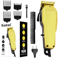 Kemei KM-768 Professionele Tondeuse – Krachtige 12W Haartrimmer – Instelbare Messen & 4 Opzetkammen – Voor Mannen & Thuisgebruik