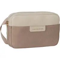 Kapten & Son Schoudertas 'Bergen Crossbody' aardetinten / lichtgrijs