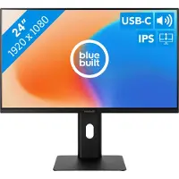 BlueBuilt 24 Pouces Full HD Écran PC avec USB-C