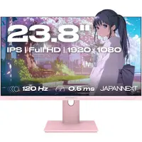 Japannext Gaming Monitor 23.8" IPS Full HD (1920x1080) 120Hz 0.5ms Pastel Roze | JN-IPS238G120F-HSP-PK