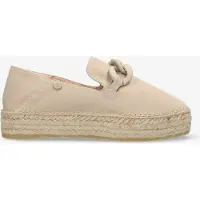 Fred de la bretoniere Women June Chain Espadrille Suede Light Taupe-Schoenmaat 36