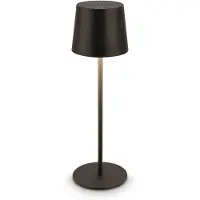 Briloner Bota - LED Tafellamp Oplaadbaar – dimbaar – draadloos – 33cm hoog – IP44 – voor binnen & buiten – op batterij – zwart