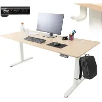 Arebos in hoogte verstelbaar elektrisch bureau 160 x 80 cm met geheugenfunctie