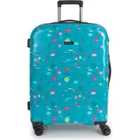 Gabol Trolley 'Acqua' azuur / grasgroen / pink / lichtroze