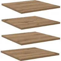vidaXL Boekenplank Bord 3-laags 4 pcs 40 x 40 x 1,5 cm Bewerkt hout