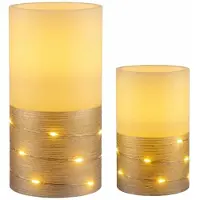 Paulmann 2 x LED Waxinelichtjes Fairy Lights Wit/Zilver warm wit voor 3 x AAA batterij met schakelaar