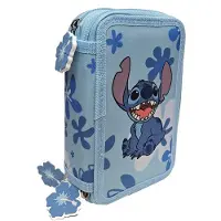 Lilo & Stitch Disney Stitch Drievaks Etui – Blauw – Met Vulling – 13,5x20x6,5 cm