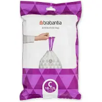 Brabantia Afvalzak C 10-12ltr 40 Zakken Wit wit Kunststof Afvalzak