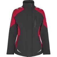 F-engel F. Engel 8815 Galaxy Softshell Jacket Ladies Anthracite/Red maat 3XL heren