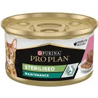 Purina Pro Plan Sterilized Zalm Tonijn Katten Snack 85g 24 Eenheden