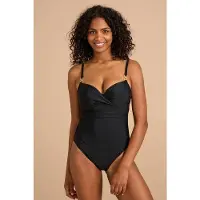 Beachwave corrigerend badpak zwart female | Maat: B 36