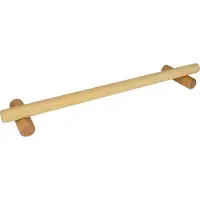 QUVIO Kledingrek voor wand - Hout - 45 cm - Bruin