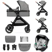 Kinderkraft 3-in-1 kinderwagen Esme / Combinatie kinderwagen, : Moonlight Grey