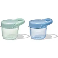 Oxo Tot Snackdoosje met deksel- 2 pack - Snack doosje kinderen - Snack box - Opal & Dusk