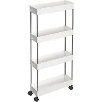 Songmics Keukentrolley met 4 niveaus, Wit