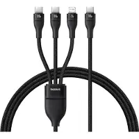 Baseus 3In1 Usb-C Naar Lightning Kabel 1,5M Voor Iphone 12 13 14 100W Met 3 Kabels