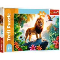Trefl legpuzzel King of the jungle 200 stukjes FSC Mix 70% dieren.