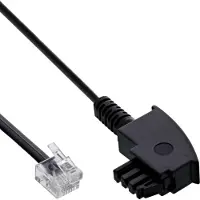 InLine TAE-F kabel voor DSL-splitter, TAE-F ST naar Western 6/2 DEC ST, 2m