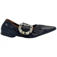 Babouche Sheila 1 Black 1 Bandschoenen | Maat 38.5 Dames Zwart