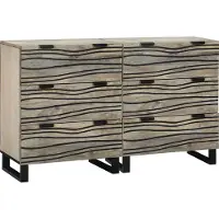 vidaXL Dressoir Set 2 st Wit 120 x 33 x 75 cm Massief Mango Hout