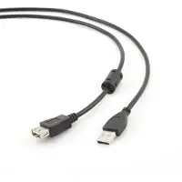 Gembird 1,8m USB 2.0 AM/FM USB-kabel USB A Zwart