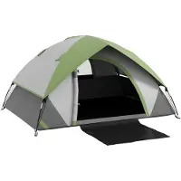 Outsunny -Campingzelt-Polyester, Kunststoff-210L x 150B x 110H cm-Grün