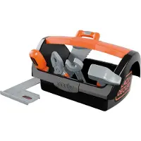 Smoby - Black & Decker Speelgoedgereedschapskoffer rollenspel - hamer, zaag, schroevendraaier, kniptang, steeksleutel, winkelhaak