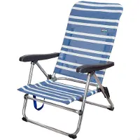 Aktive Folding Chair 5 Positions Low 61x50x85 Cm Blauw
