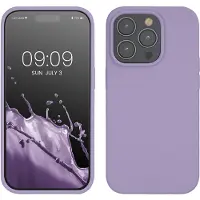 Kwmobile telefoonhoesje geschikt voor Apple iPhone 14 Pro - Hoesje met siliconen coating - Smartphone case in violet lila