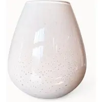 Vase the World Vaas Riana | Small | Ivory | Mondgeblazen glas | Ø18 x H20 cm