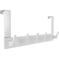 BOTC Deurkapstok RVS - Wandkapstok - Deurhaak - Badkamer Haken Hangend RVS - Handdoek Haak - Radiatorhaakje - Zilver