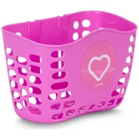 Sun baby Fietsmand kinderfiets Hartje - Roze, mand voor step, kunststof, eenvoudig te monteren, max. 0,5 kg, verschillende kleuren beschikbaar