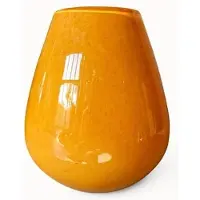 Vase the World Vaas Riana | Small | Yellow - Geel | Mondgeblazen glas | Ø18 x H20 cm