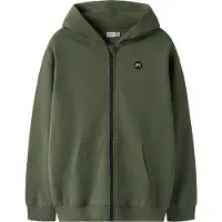 Name it Sweatvest 'NKMVimo' donkergroen