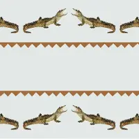 Catchii Behang Crocodile Sam terracotta