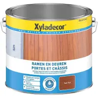 XYLADECOR Ramen en Deuren Verf Teak 2,5L