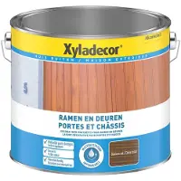 XYLADECOR ramen deuren waterbeits donkere eik 2,5l schilderklus makkelijk