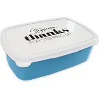 MuchoWow Broodtrommel Blauw - Lunchbox - Brooddoos - Bonus mama - Moederdag - Quote - Voor haar - 18x12x6 cm - Kinderen - Jongen