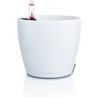 Lechuza CLASSICO Color 14 - Plantenbak - met bewateringssysteem - ALL-IN-ONE set met -PON - wit