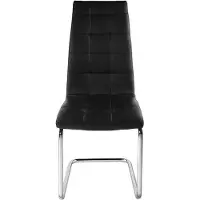Vente-unique Set van 2 stoelen NADYA - Kunstleer - Zwart