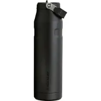 Stanley Flip Straw 2.0 Waterfles Met Rietje 1,9L - 20 Uur Koud - 4 Dagen Koud Met IJs - Roestvrijstalen Drinkfles - BPA Vrij - Lekvrij - Vaatwasserbestendig - Black