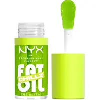 Nyx PROFESSIONELE MAKE-UP Fat Oil Chillz Hydraterende glanzende en veganistisch getinte lipgloss - Kiwi Freeze (Sheer Green)