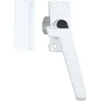 Axa - Raamsluiting - Model 3308 - Aluminium Wit - Afsluitbaar Met Knop - Rs