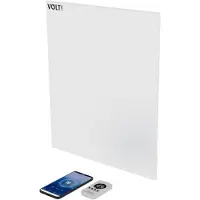Volt! VOLT Verwarmingspaneel - Infrarood Paneel - Warmtepaneel - 300W - Wit - Infrarood paneel badkamer - Met thermostaat - IP54