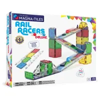 Magna-Tiles Magnetset - 90 Teile - Rail Racer + MicroMAGS - - One Size - Magnetspielzeug